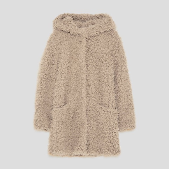 Texture coat with hood, ( price is firm ) - Picture 2 of 4